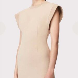 Herve Leger Sweatshirt Mini Dress Desert Size XS